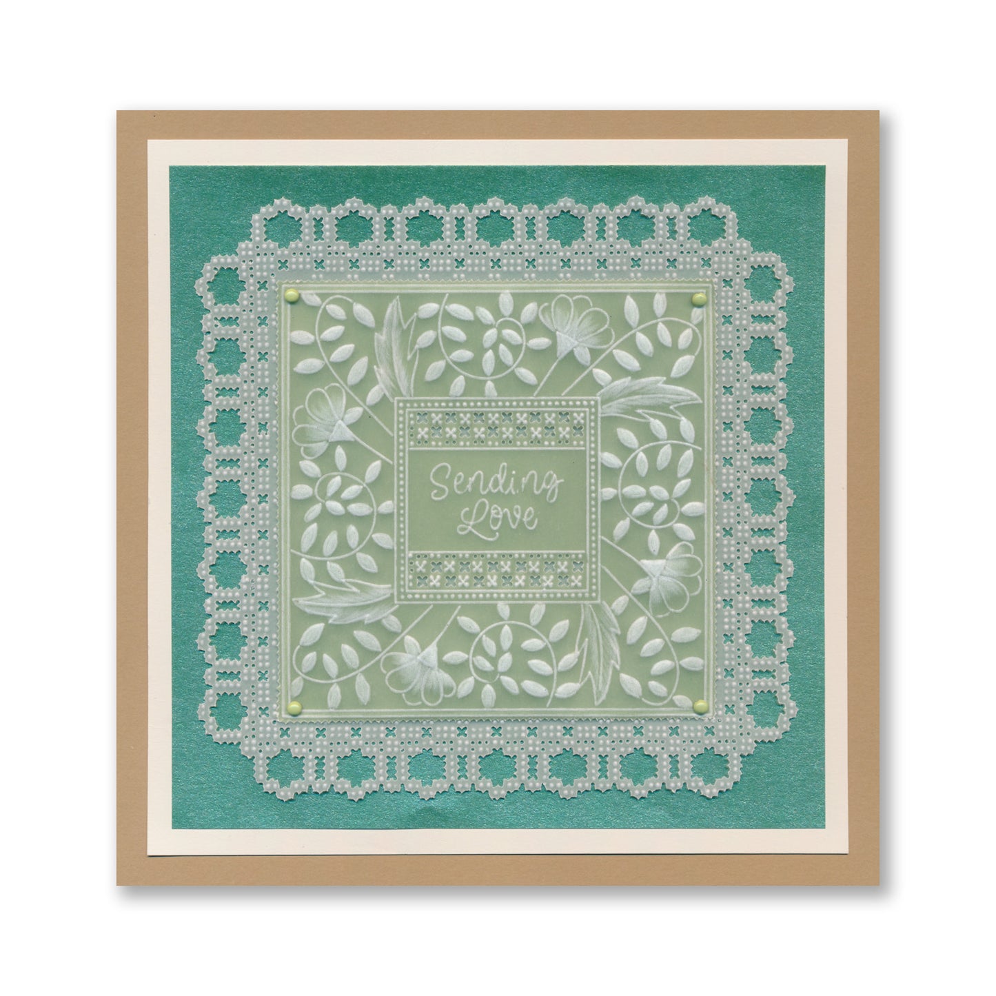 Square Floral Framers A4 Groovi Plate