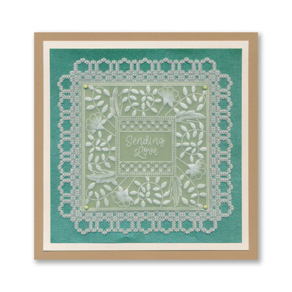 Square Floral Framers A4 Groovi Plate