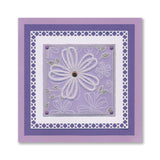Tina's Thanks Floral Sampler A4 Groovi Plate