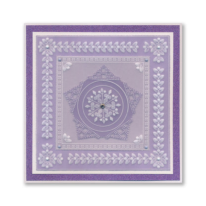 Tina's Snowflake & Mistletoe Christmas All in One A5 Square Groovi Plate