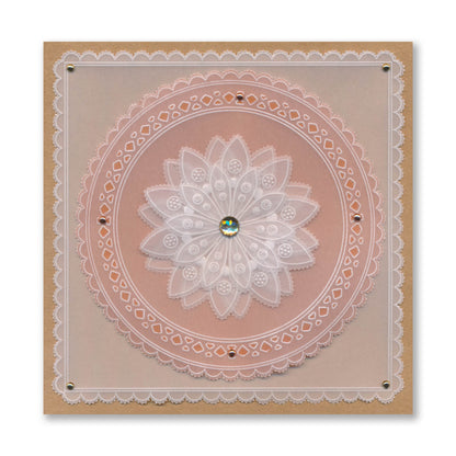 Nested Circles Doodle Frames A4 Square Groovi Plate