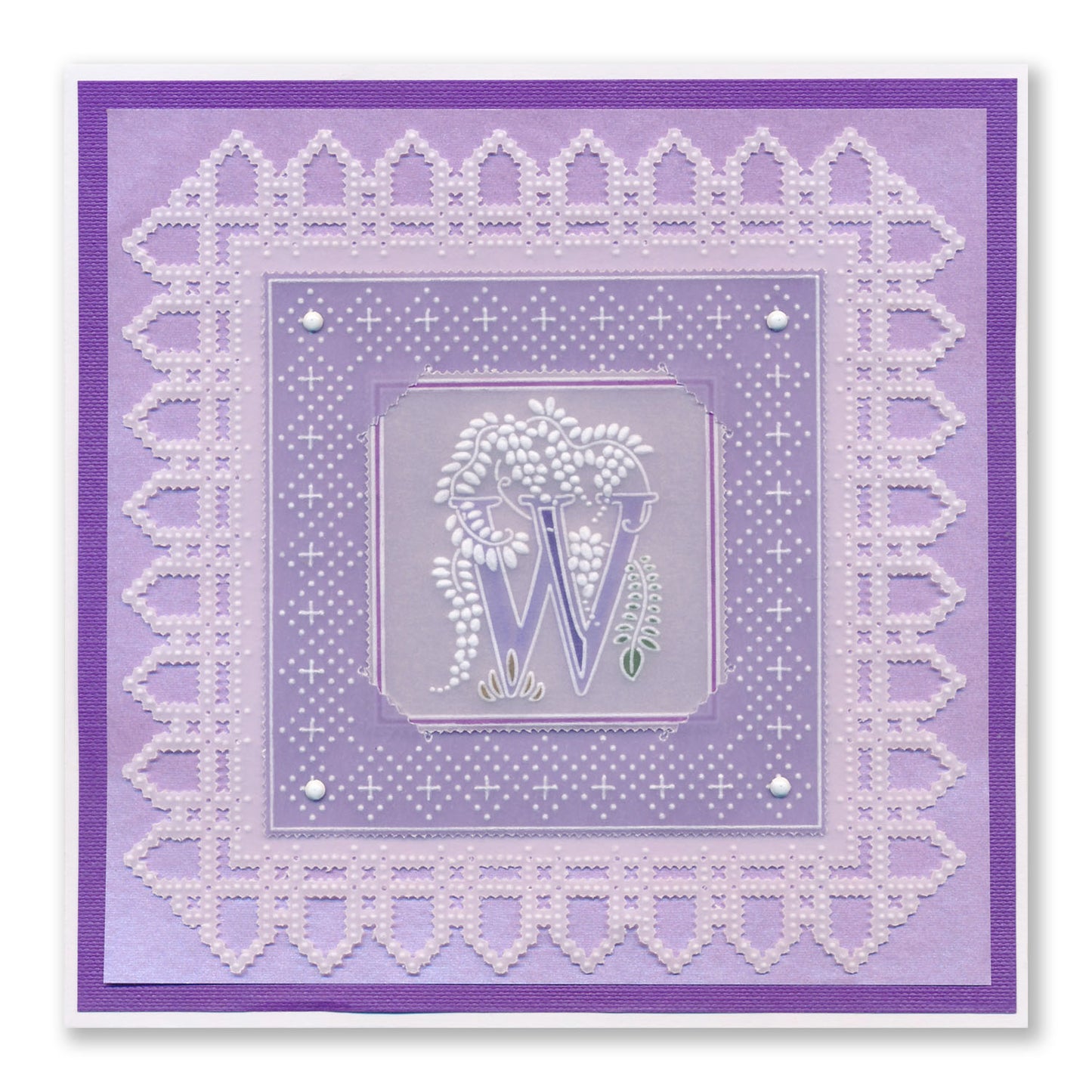 Barbara's Bijou Floral Alphabet A4 Groovi Plate