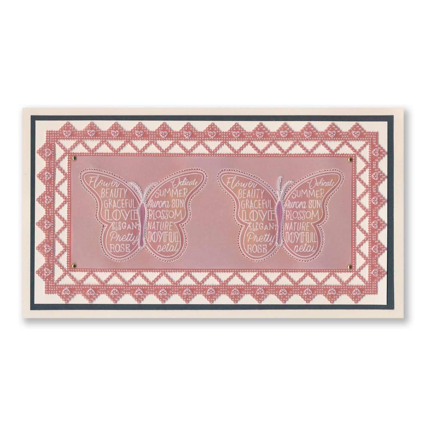 Happy Birthday Butterflies A6 Groovi Plate