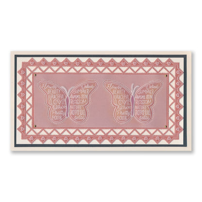 Happy Birthday Butterflies A6 Groovi Plate