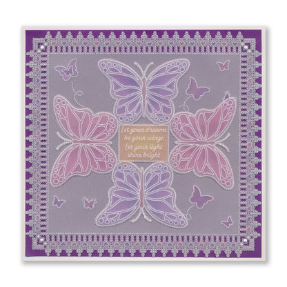 A Kaleidoscope of Small Butterflies A6 & Spacer Groovi Plate Collection