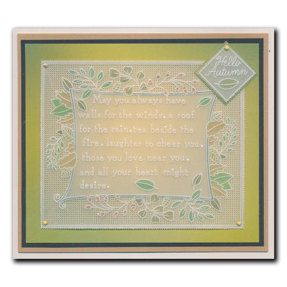 Barbara's SHAC Leafy Framer A5 Square Groovi Plate