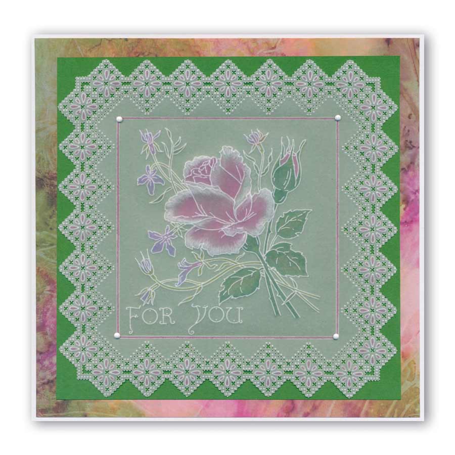 King's Lace Grids A5 Square Groovi Piercing Grids (Straight)