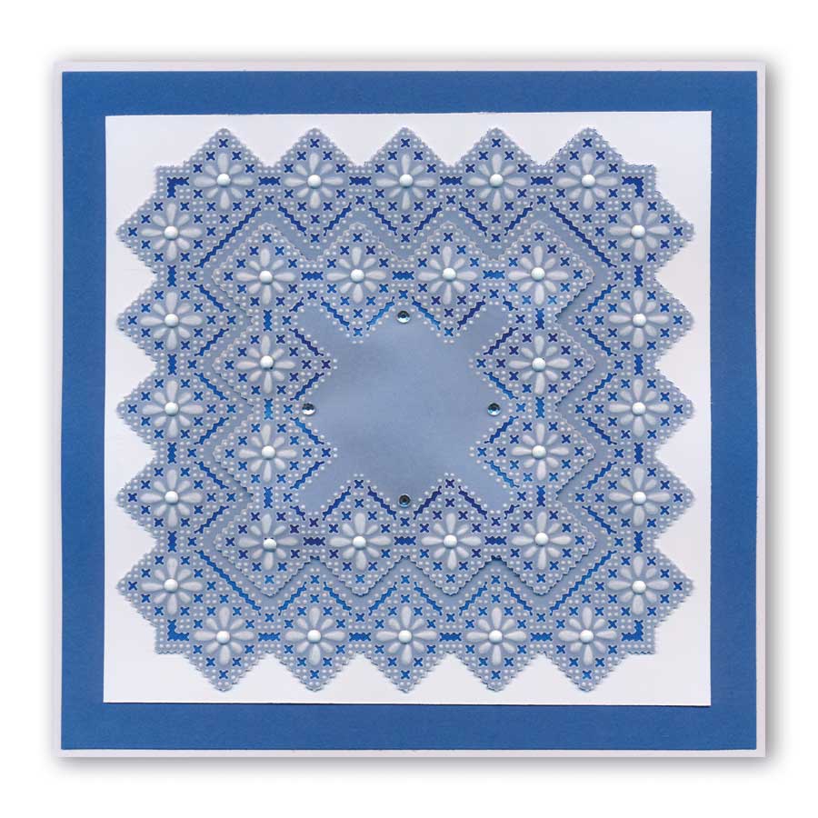 King's Lace Grids A5 Square Groovi Piercing Grids (Straight)