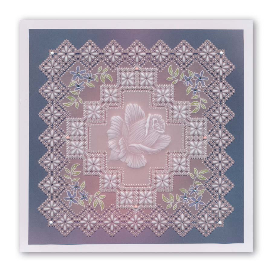 King's Lace Grids A5 Square Groovi Piercing Grids (Straight)