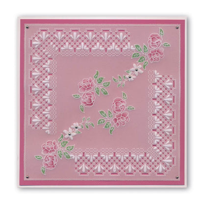 King's Lace Grids A5 Square Groovi Piercing Grids (Straight)