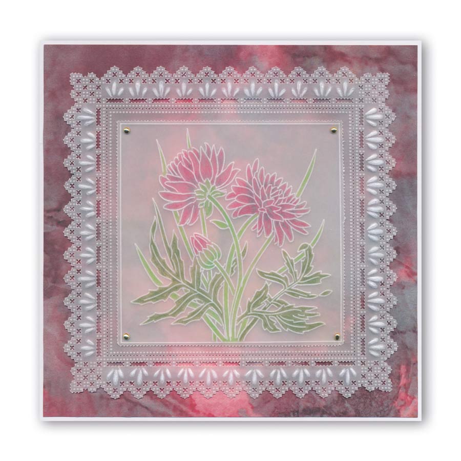 King's Lace Grids A5 Square Groovi Piercing Grids (Straight)