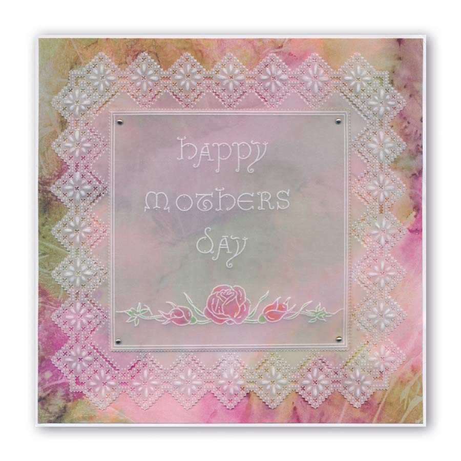 King's Lace Grids A5 Square Groovi Piercing Grids (Straight)