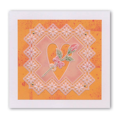 King's Lace Grids A5 Square Groovi Piercing Grids (Straight)