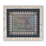 King's Lace Grids & Alphabet Collection A5 Square Groovi Piercing Grids  (Straight) & Groovi Border Plate Set