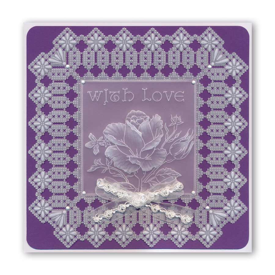 King's Lace Grids A5 Square Groovi Piercing Grids (Straight)