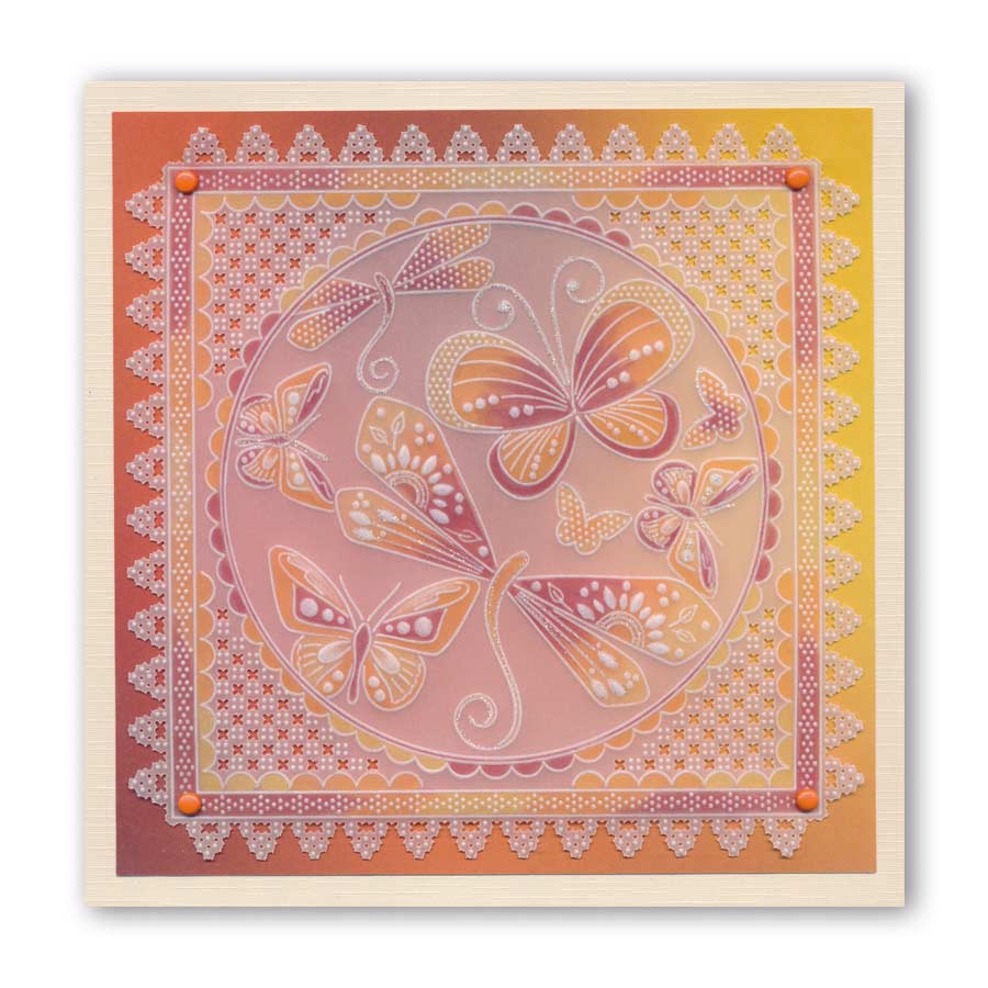 King's Lace Grids A5 Square Groovi Piercing Grids (Straight)