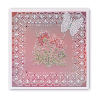 King's Lace Grids A5 Square Groovi Piercing Grids (Straight)