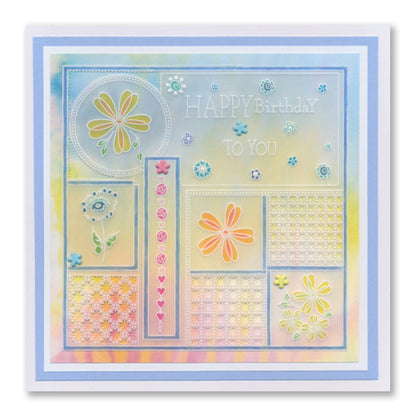 Tina's Springtime Flowers SET 1 : A6 + Spacers Groovi Plate Collection