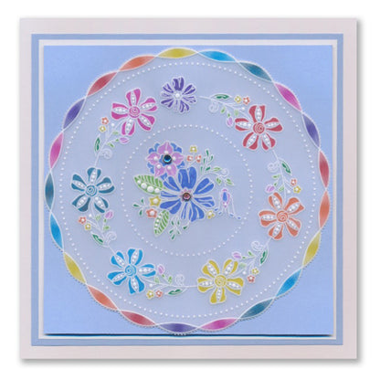 Tina's Springtime Flowers SET 1 : A6 + Spacers Groovi Plate Collection