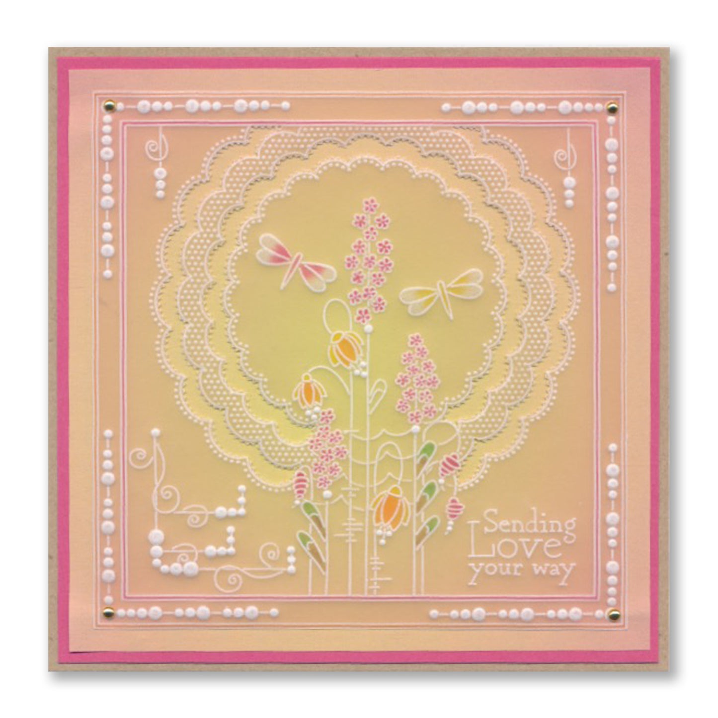 Tina's Springtime Flowers Sending Love Groovi Spacer Plate