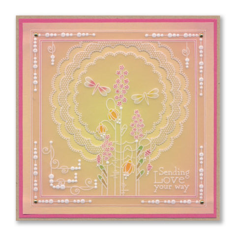 Tina's Sending Love Flowers Groovi Spacer Plate