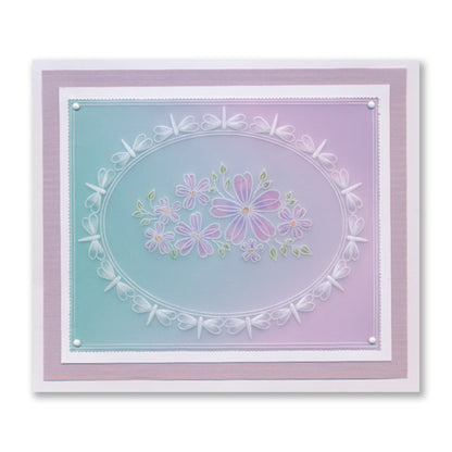 Tina's Springtime Flowers Happy Birthday A6 Groovi Plate