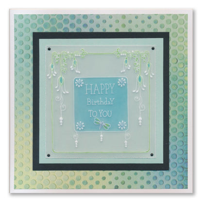 Tina's Springtime Flowers Hugs & Love A6 Groovi Plate