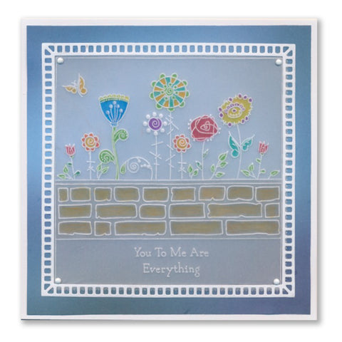 Tina's Flowers Set 1 A6 & Spacer Groovi Plate Collection