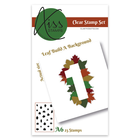 KISS by Clarity - Leaf Silhouettes - Build a Background A6 Stamp Set