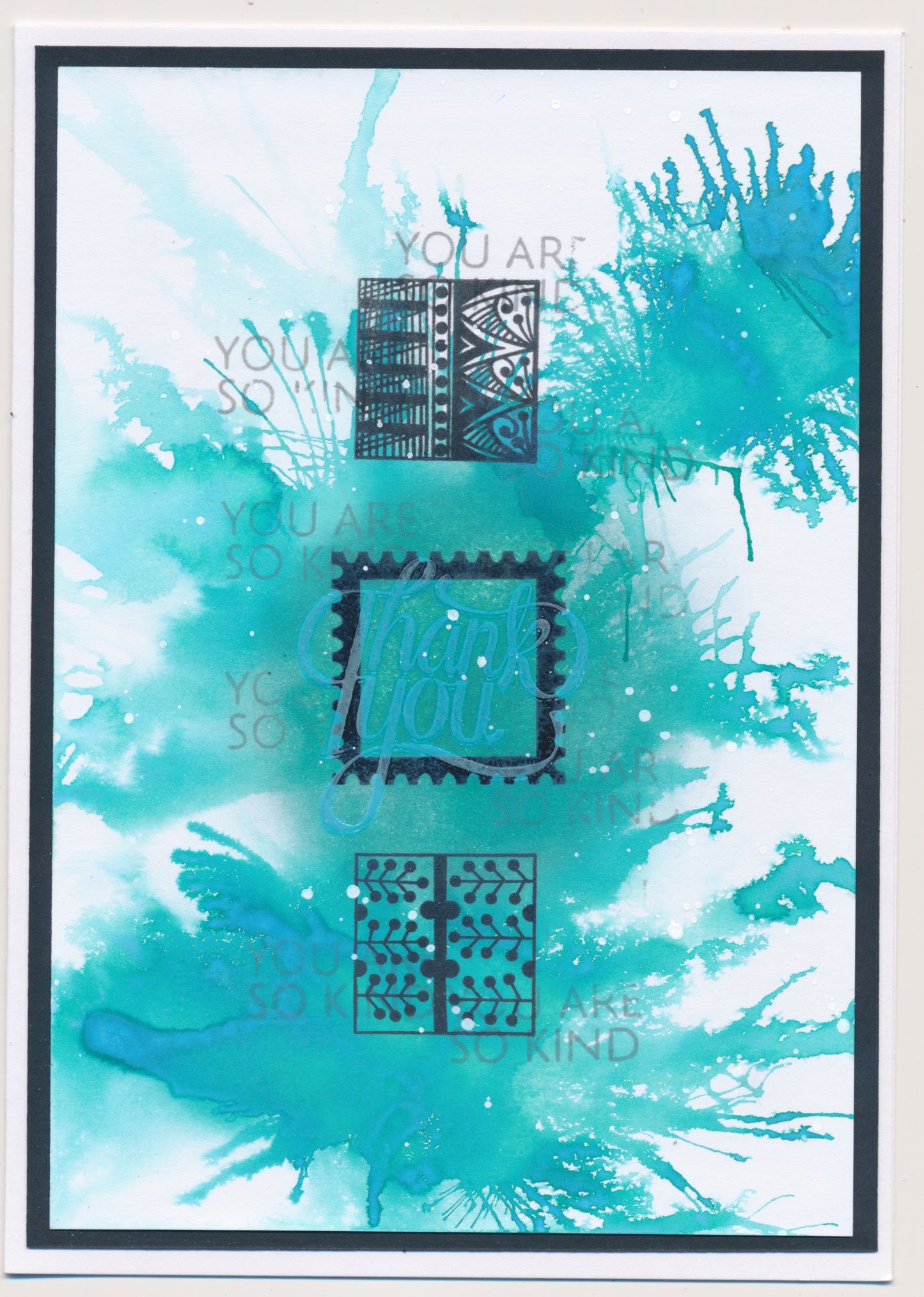 Kiss by Clarity - Doodle Tile Framers A6 Stamp Set