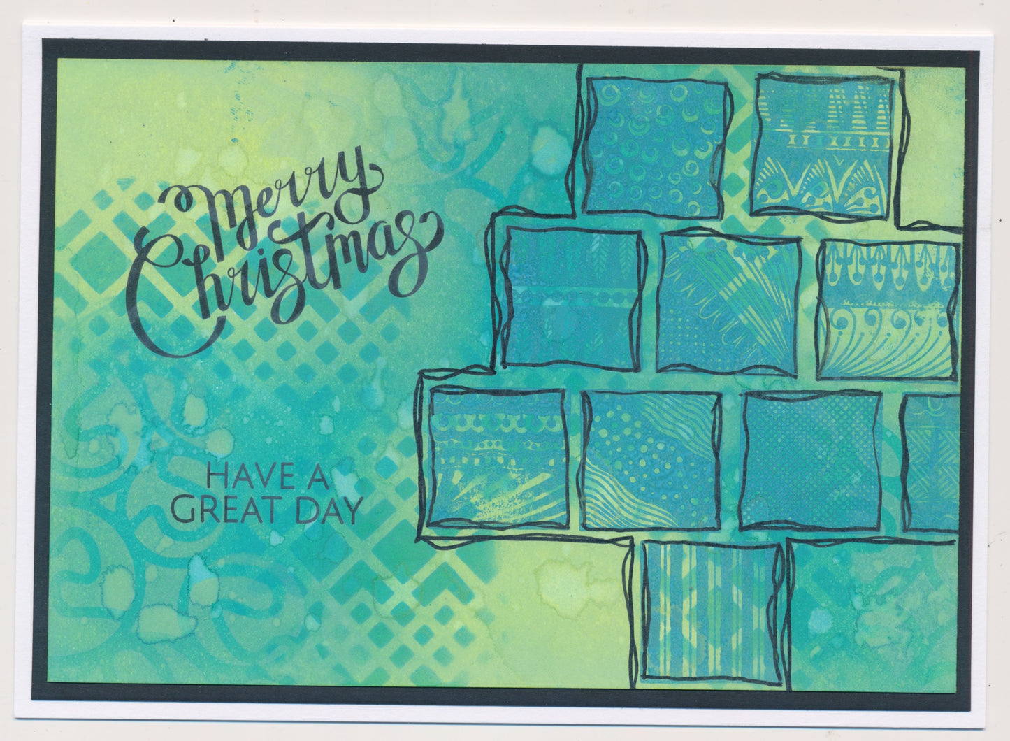 Kiss by Clarity - Doodle Tiles & Framers A5 & A6 Stamp Duo