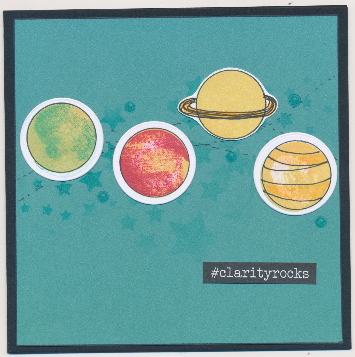 Kiss by Clarity - Doodle Discs Set 2 A5 Stamp Set