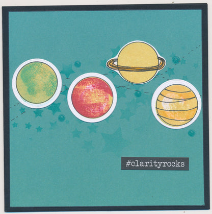 Kiss by Clarity - Doodle Discs Set 2 A5 Stamp Set