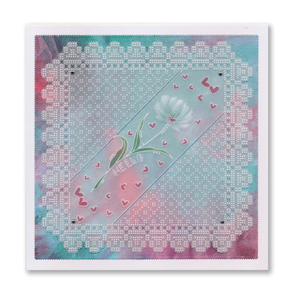 Tina's Springtime Flowers Just for You A6 Groovi Plate