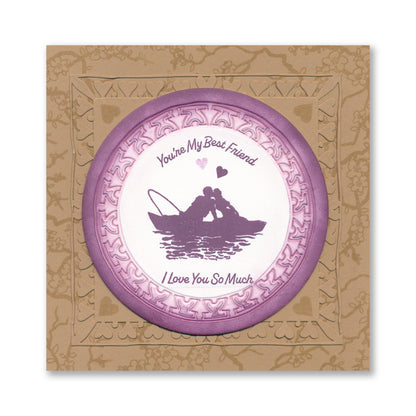 Kissing Couple & Blossom A6 Stamp Set