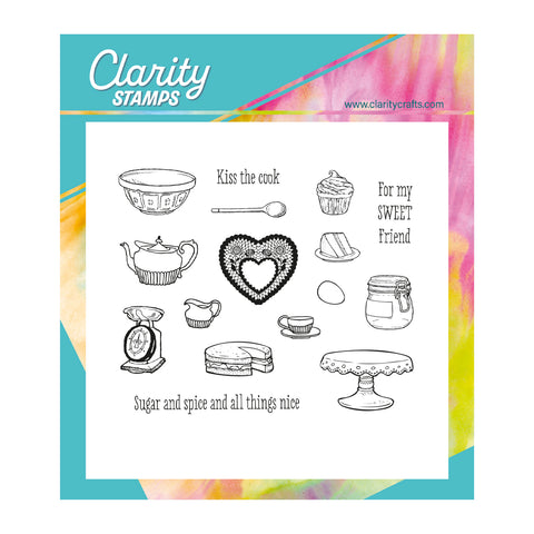 Mini Hobbies - Baking A5 Square Stamp Set