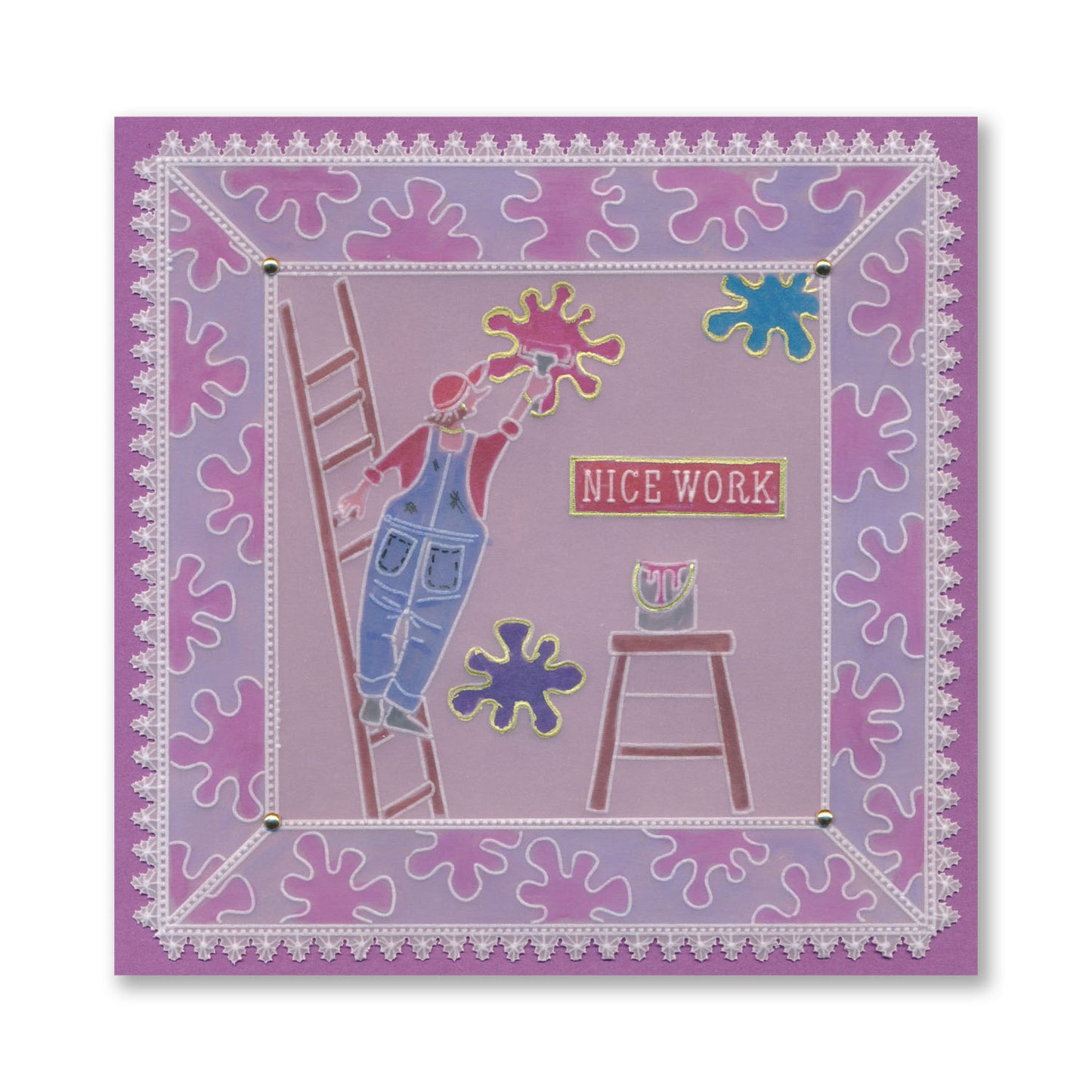 Barbara's Mr. Painter A5 Square Groovi Plate