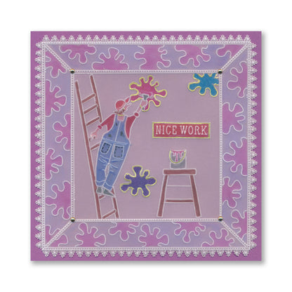 Barbara's Mr. Painter A5 Square Groovi Plate