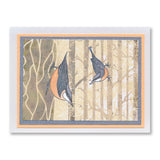 Nuthatches A6 Stamp & Mask Set