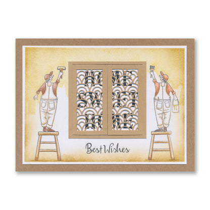 Barbara's Mr. Painter A5 Stamp & Mask Set