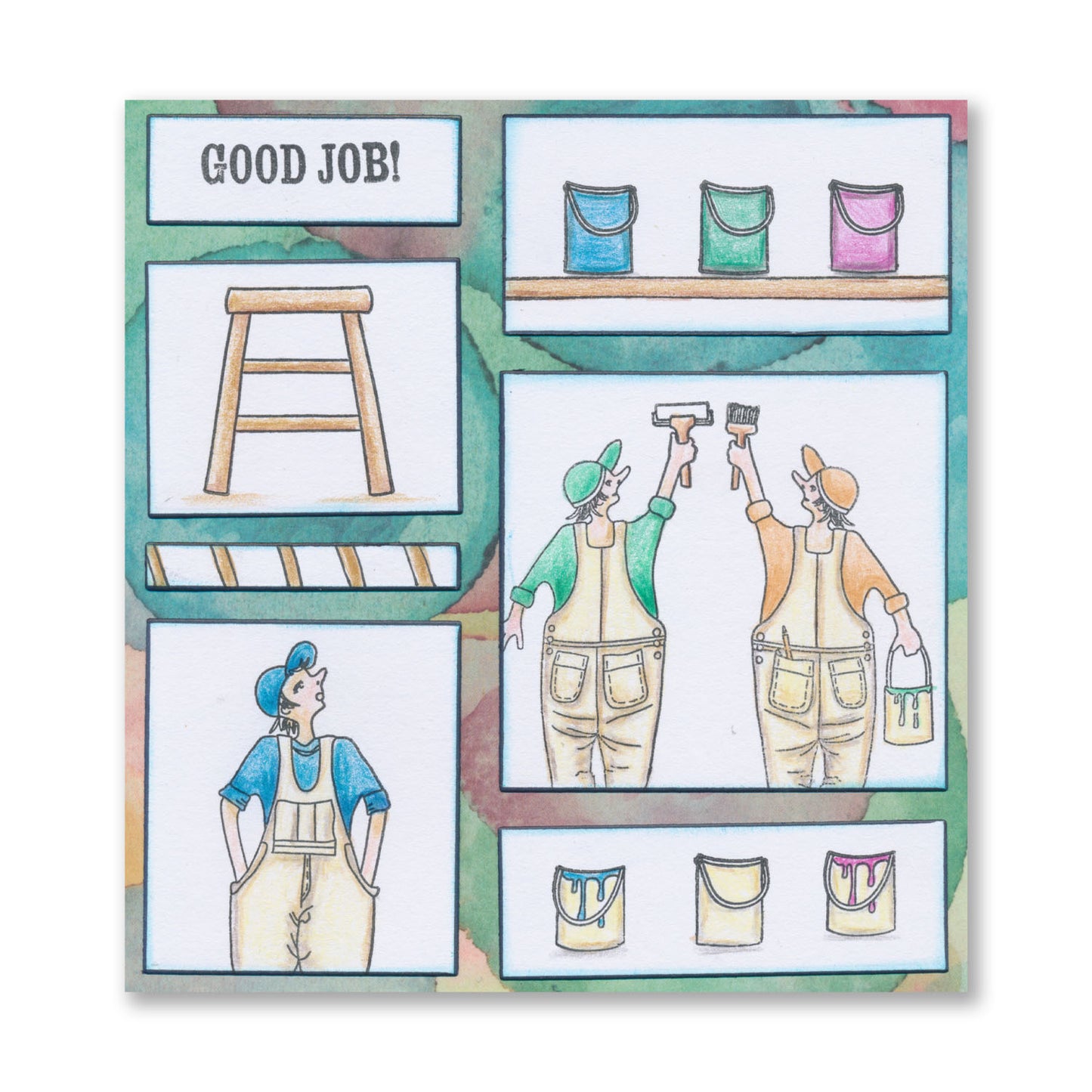 Barbara's Mr. Painter A5 Stamp & Mask Set
