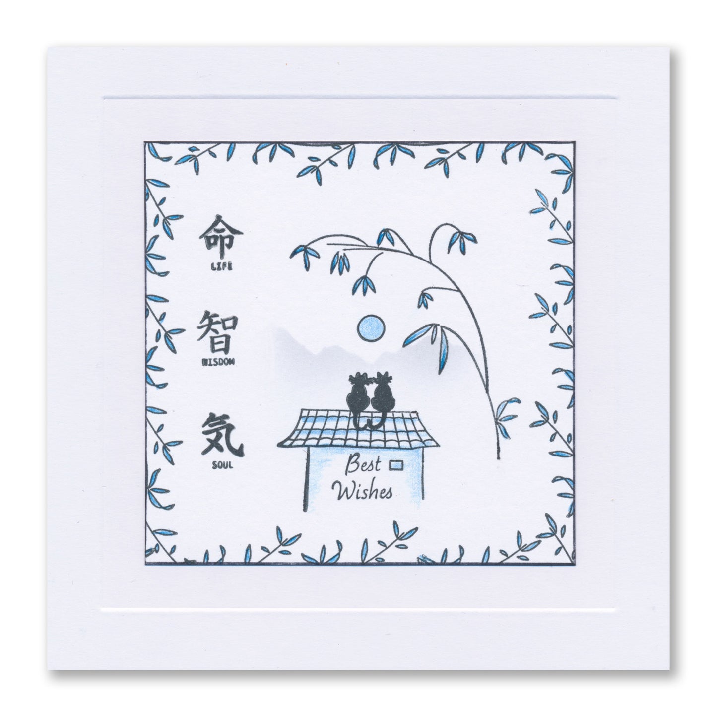 Mini Japanese Scene Builder - Houses A6 Stamp Set