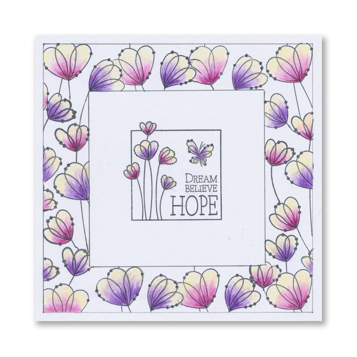 KISS by Clarity - Tina's Flowers Sampler A4 Stamp Set