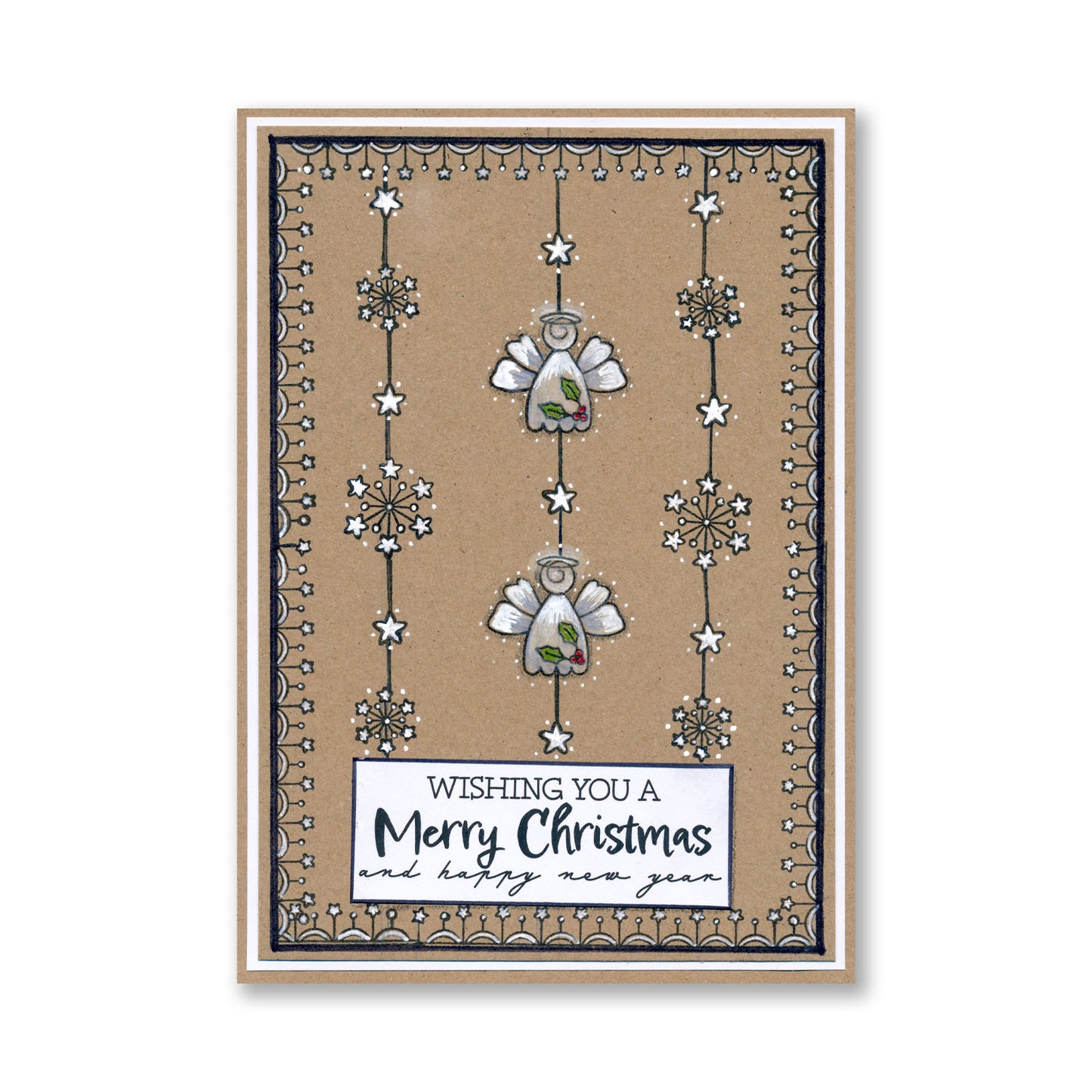 Tina's Christmas Angels Elements A6 Stamp Set