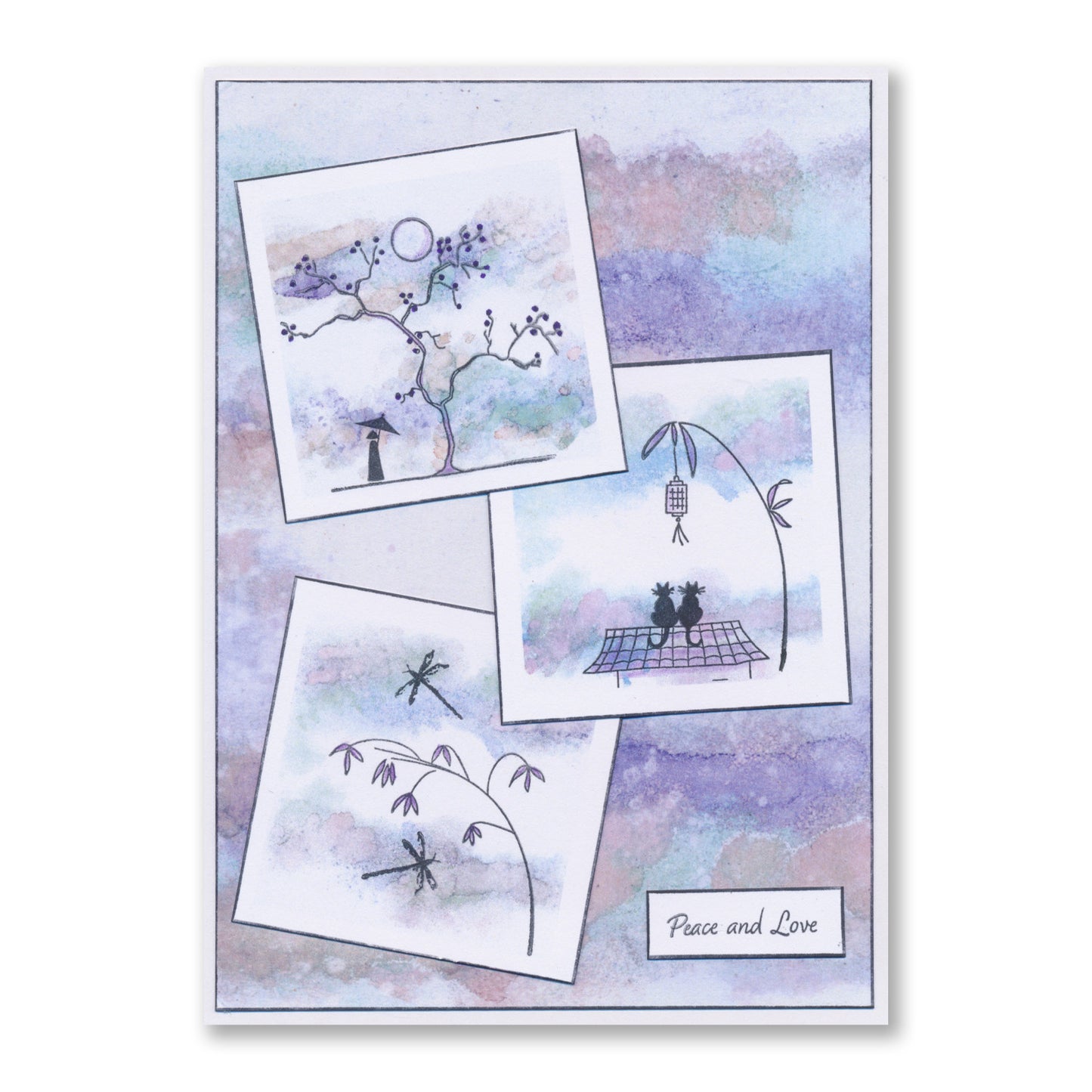 Mini Japanese Scene Builder A6 Stamp Sets & Handmade Natural Fibre Artisan Paper Collection