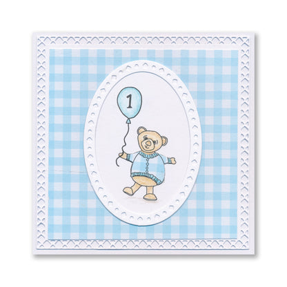BIP the Bear & Family A5 Square Stamp & Mask Set
