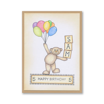 BIP the Bear Characters A5 Square Stamp & Mask Collection with FREE A4 Stencil worth £8.49