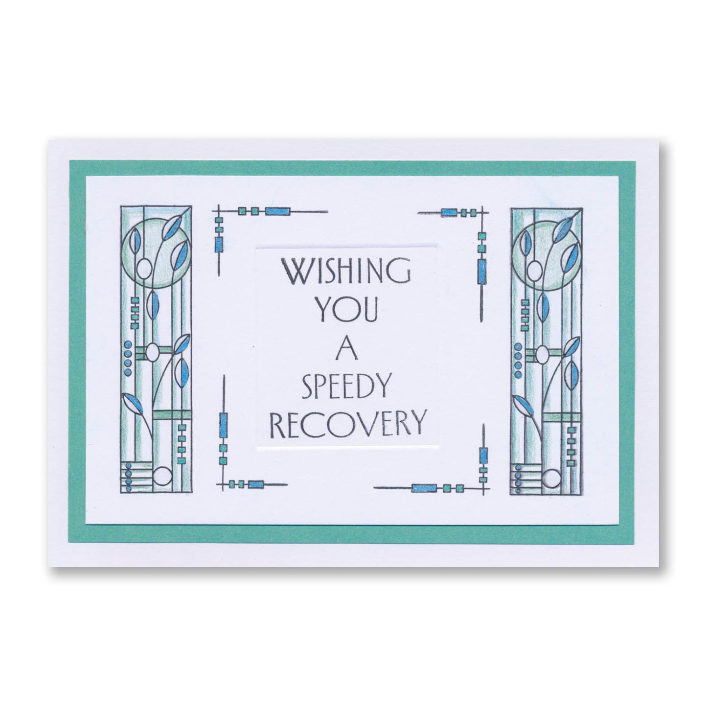 Tall Art Deco Sentiments A5 Stamp Set