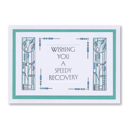 Tall Art Deco Sentiments A5 Stamp Set