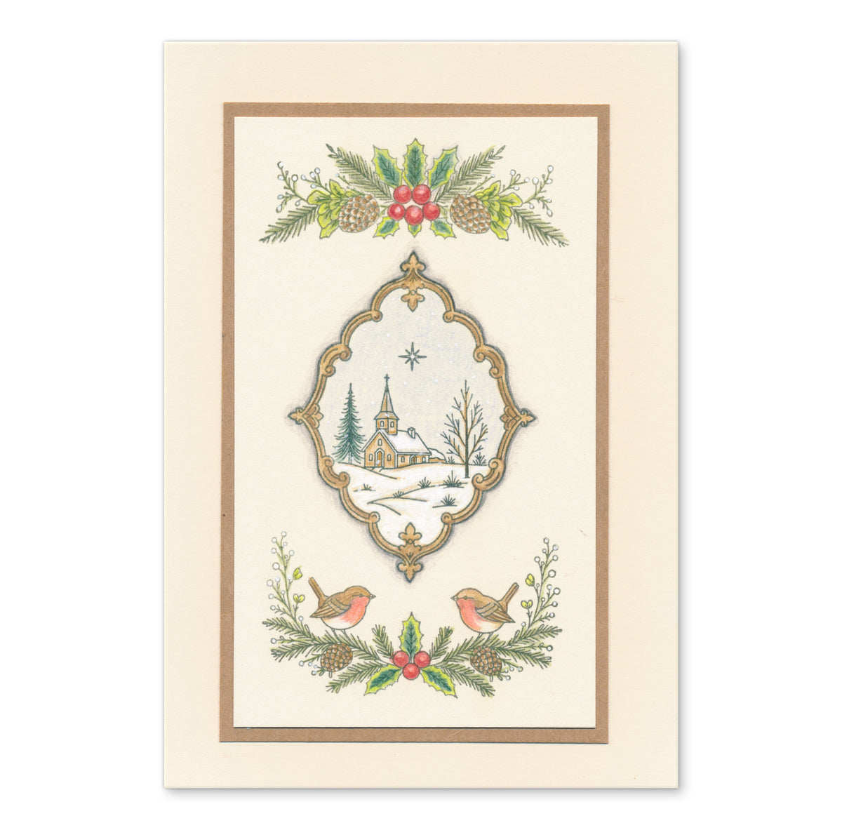 Winter Elements A5 Stamp Set With 6 x Printed Composition Swatches